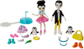 Enchantimals Darling Ice Dancers Skate and Spin Glider with Patterson Penguin Small Doll (6-in) & Tux Dolls, 2 Animal Figures, and 15+ Accessories, Makes a Great Gift for 3-8 Year Olds
